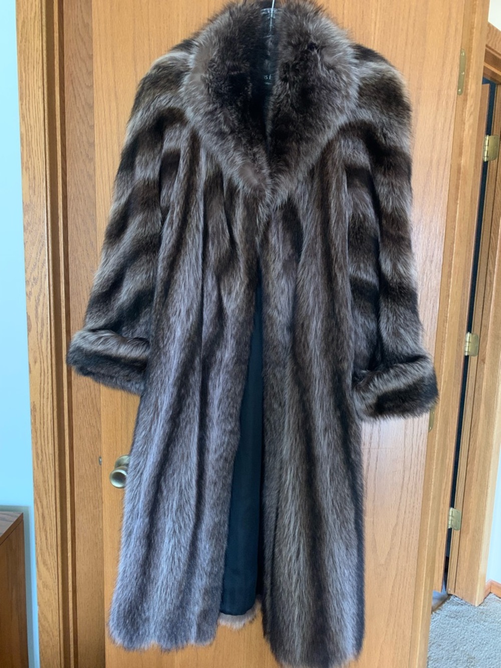 Vintage Thomas E. McElroy genuine fur coat